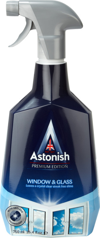 Засіб для миття скла ASTONISH, 750мл
